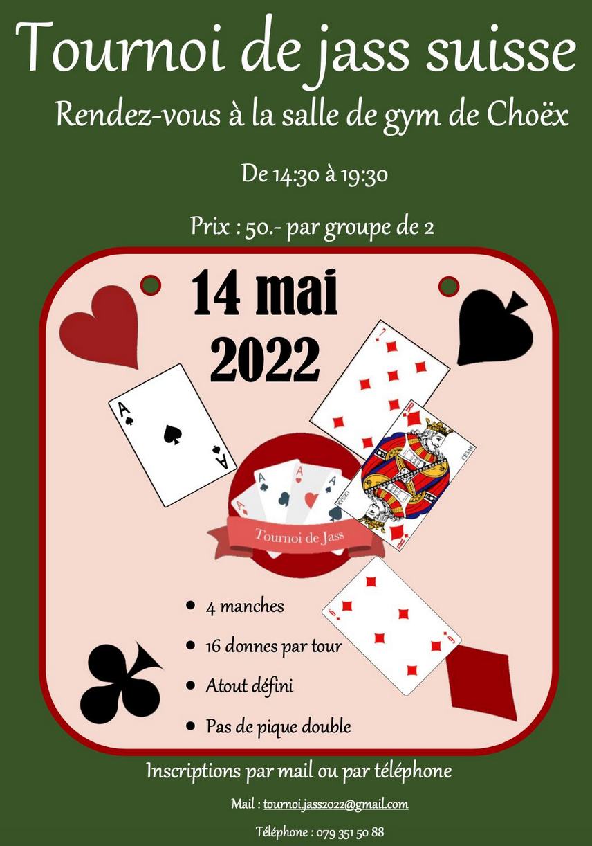 Les élèves de l'école de commerce de Monthey vous invitent à taper le carton